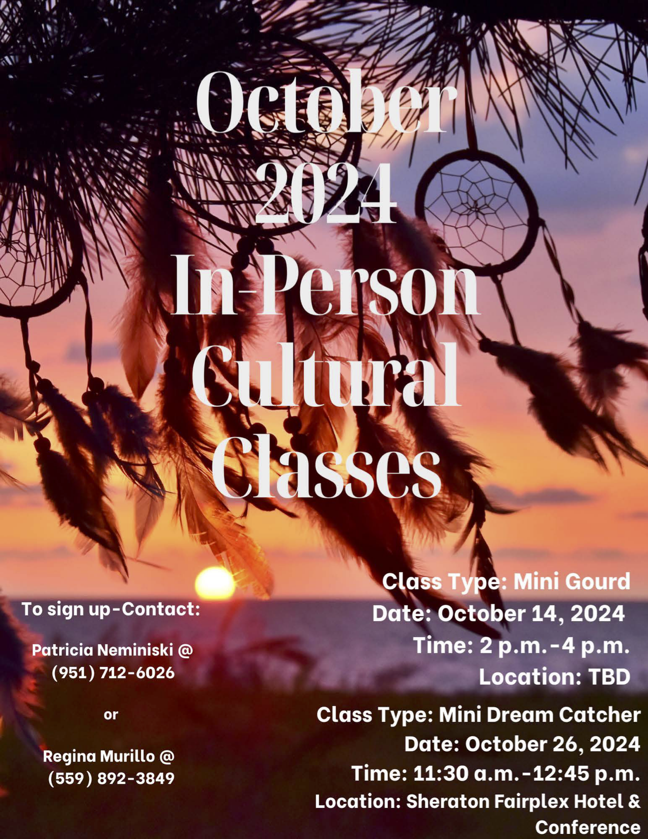 October 2024 Cultural classes